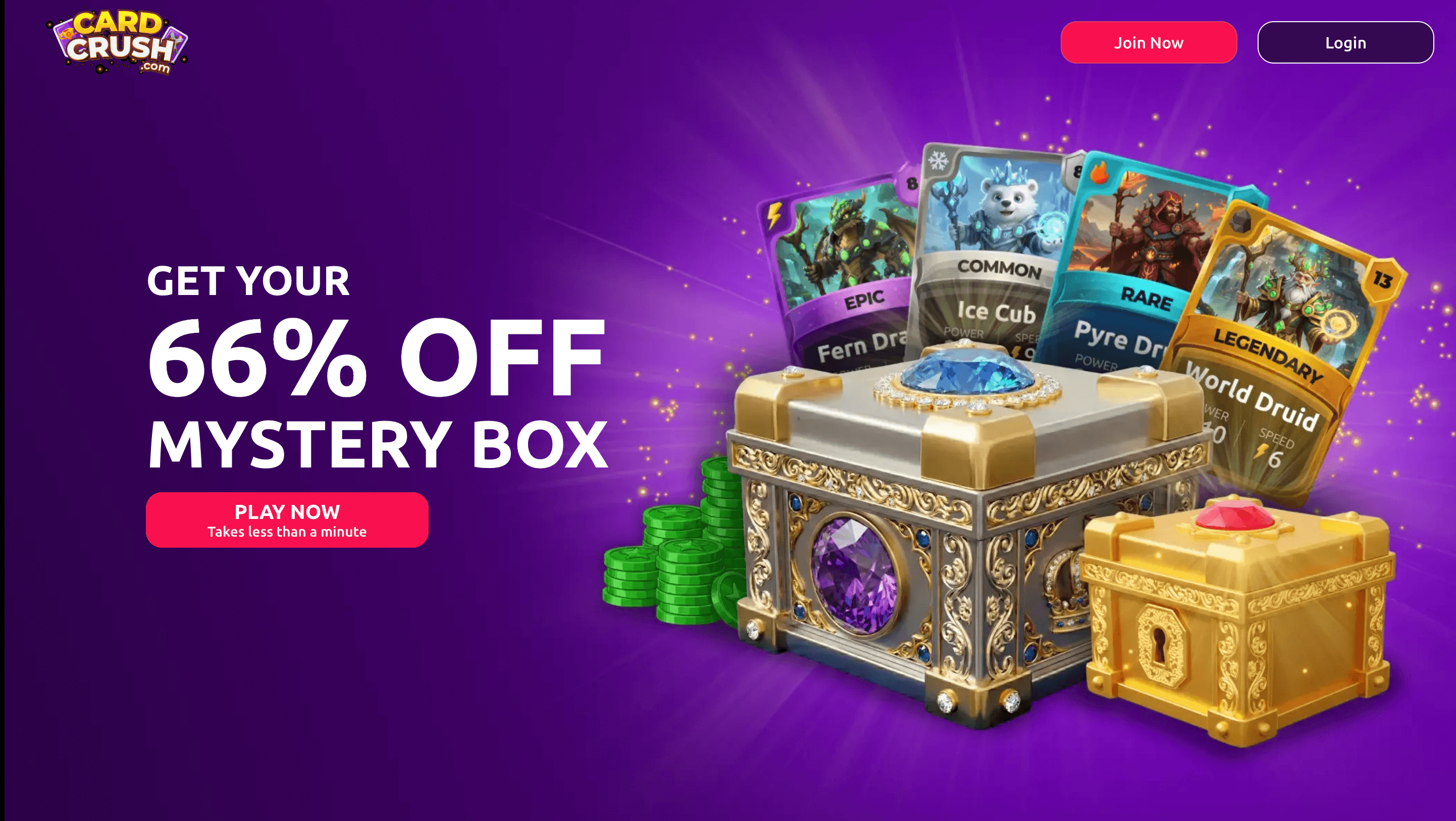 Card Crush Launches in New York and California With One “Mystery Coins” Currency