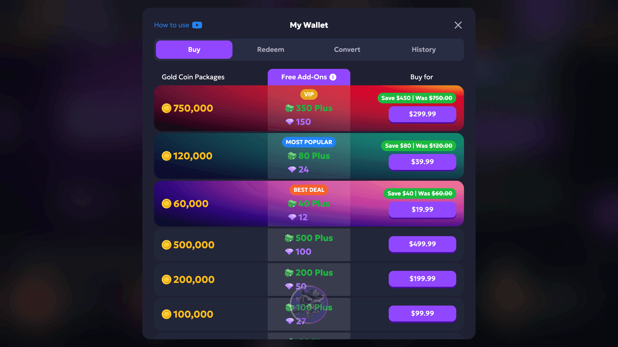 Deposit methods and limits page, with Apple Pay/Google Pay toggles