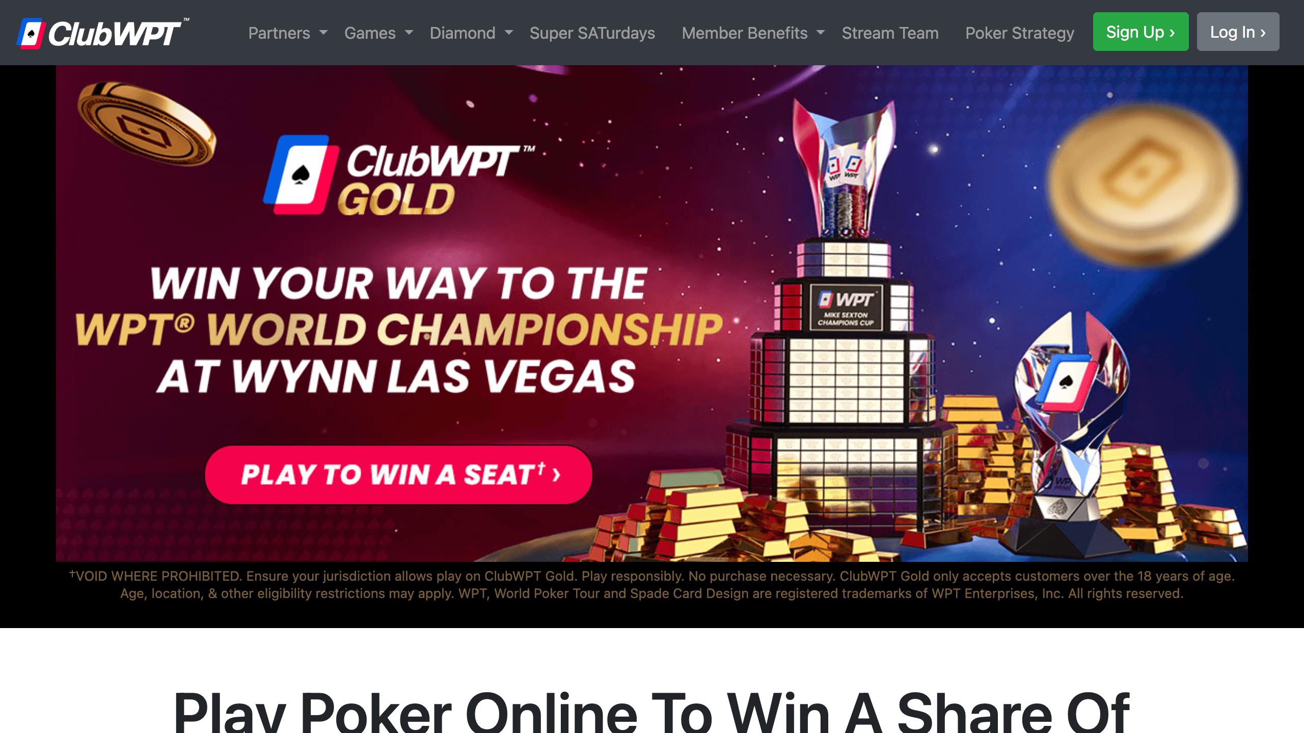 ClubWPT Sweepstakes: Legal States Across the United States