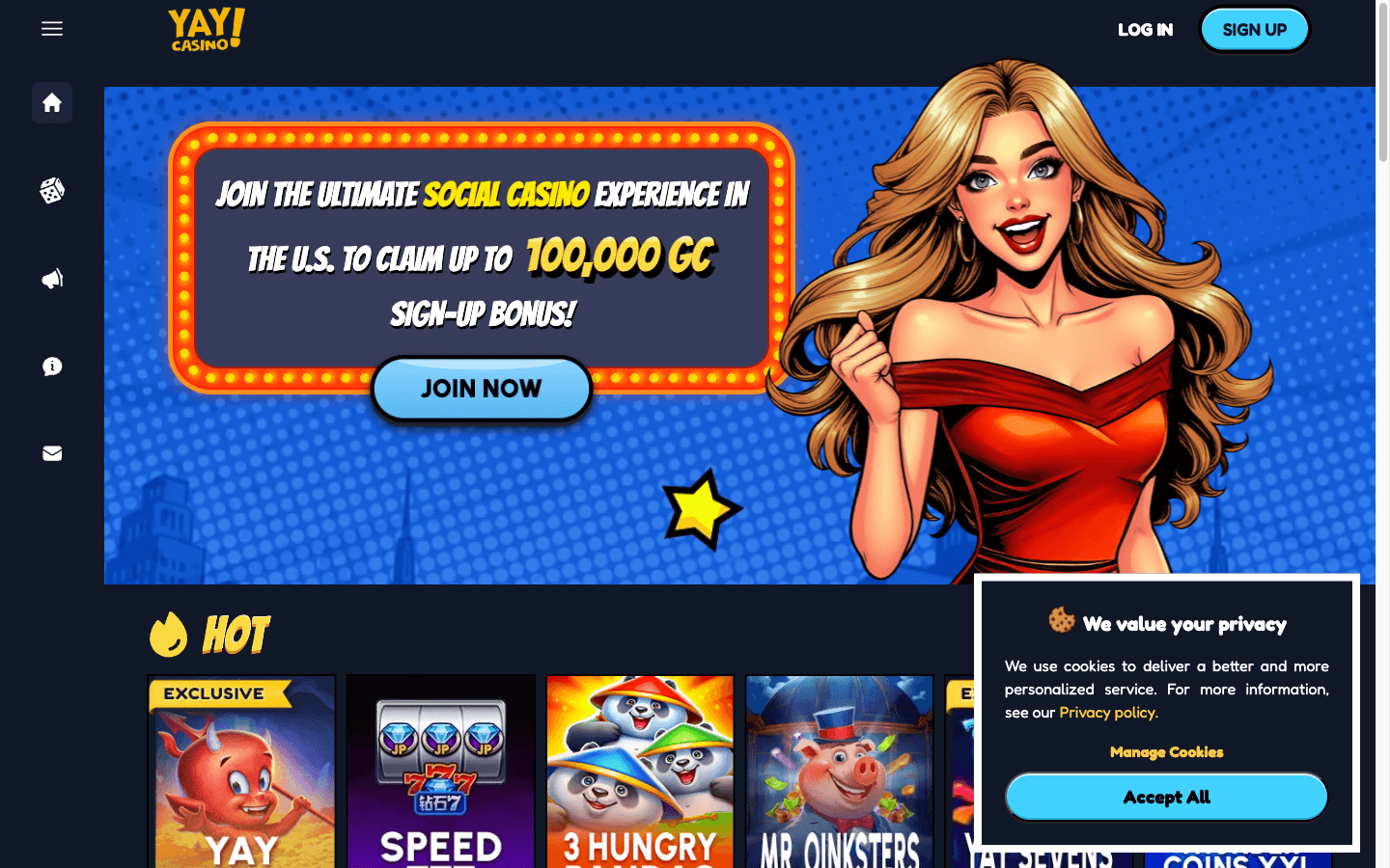 Yay Casino Review 2026: Fast No-Deposit Fun with Big Bonus Coins